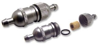 Fuel filter Large bubble-less (sintered) with bracket