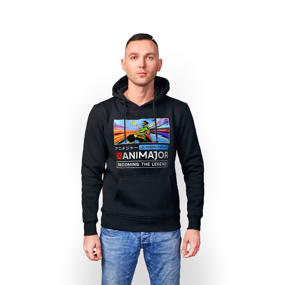 Animajor - Dota 2 Hoodie Black Monkey King, S