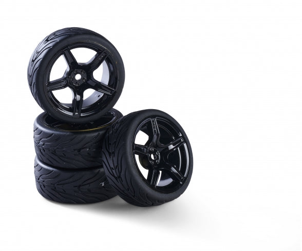 1:10 wheel set (4) Design 5sp black 26mm