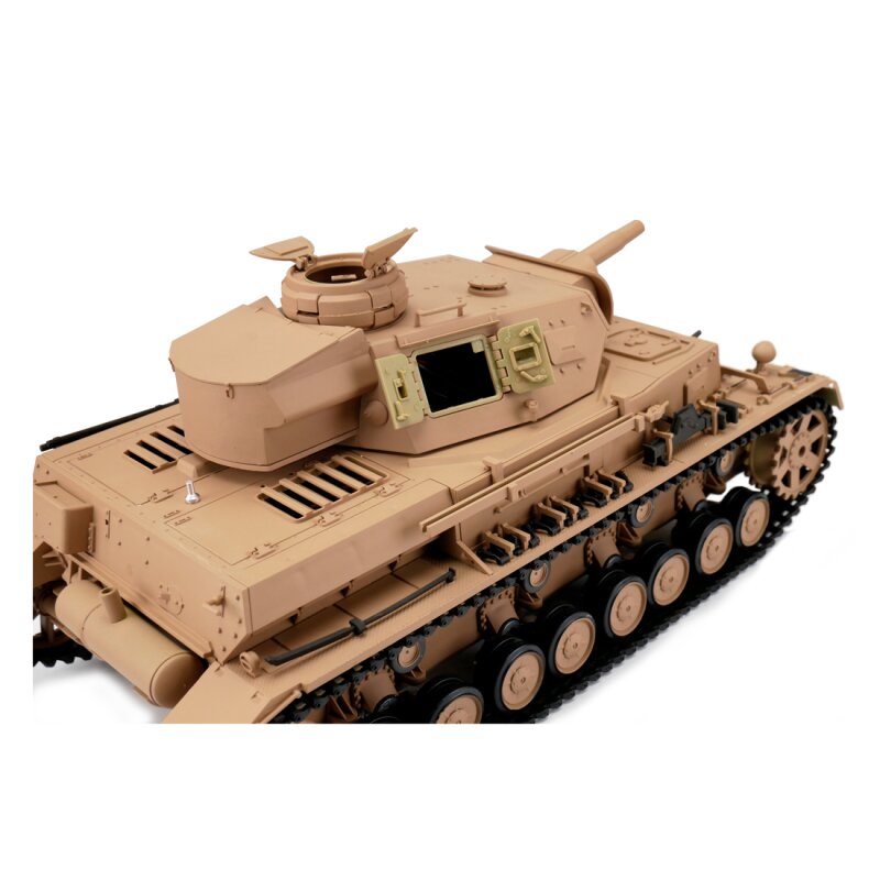 1/16 RC Panzer IV Ausf. F1 sand BB+IR (Metal Tracks)