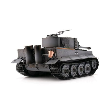 Fjernstyret 1/16 RC Tiger I - grey med BB-kugler, røg og lyd