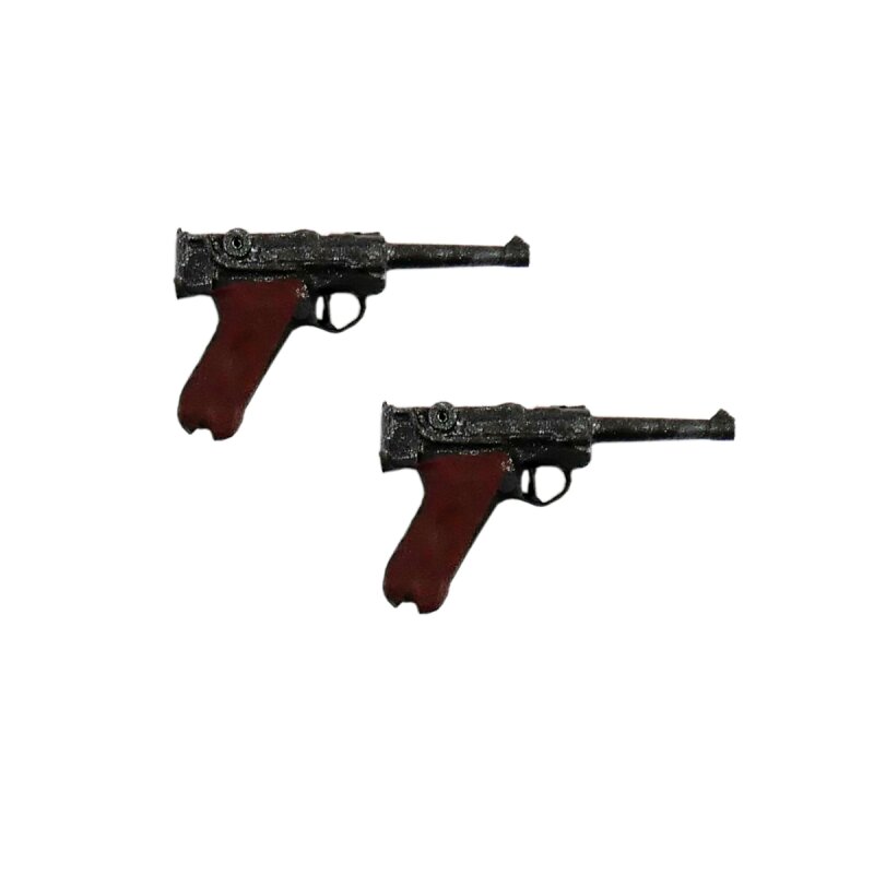 1/16 Accessories Pistol Luger P08 Parabellum painted