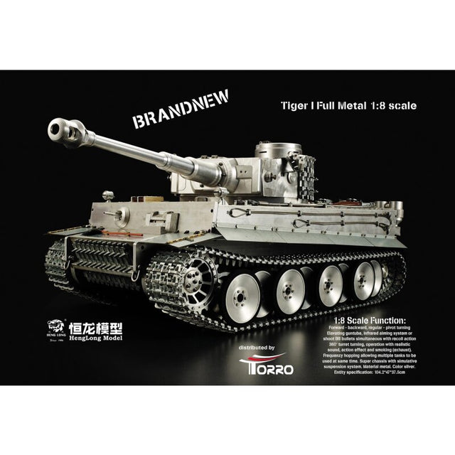1/8 RC Tiger I Full Metal Version Tank BB