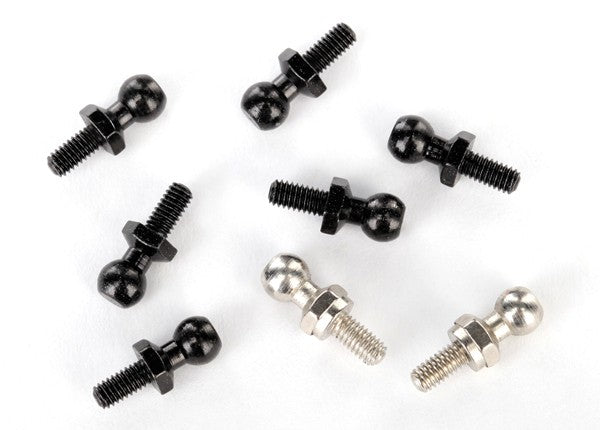 Traxxas 7540 Pivot balls: black (6), silver (2)