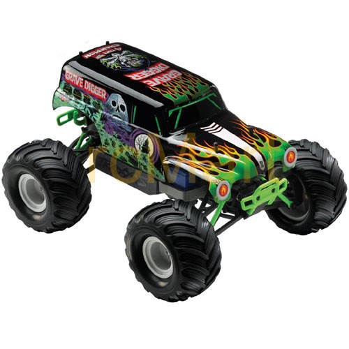 Traxxas Gravedigger! 1/16 - fed fjernstyret bil