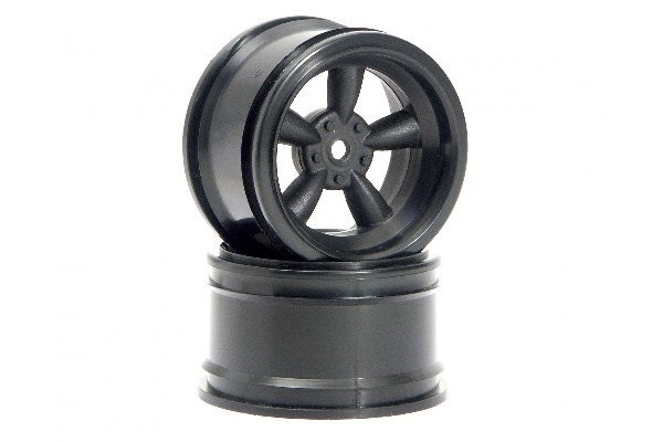 Vintage 5 Spoke Wheel 31Mm (Wide) Black 6Mm Offset