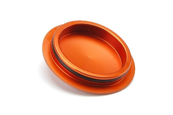 Aluminum Air Filter Maintenance Cap (Orange)