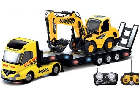 2 i 1 - Heavy Truck - lastbil med lad og gravko