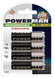 AA 2700mAh NiMh-batterier - genopladelige specielt til RC