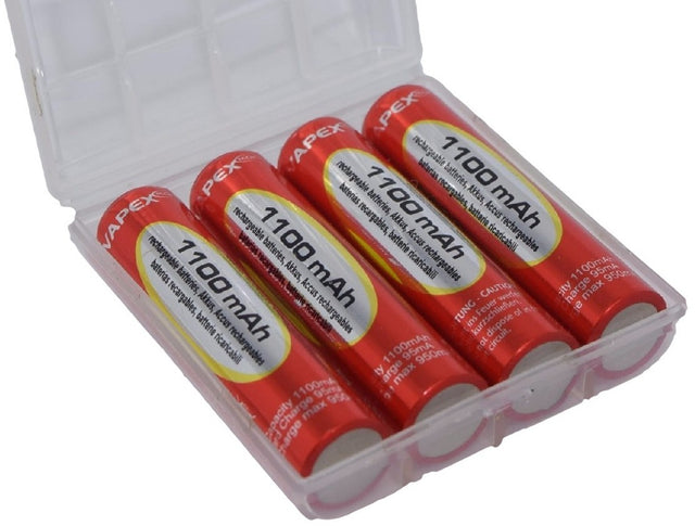 AAA genopladelige batterier 4 styk - 1000mah