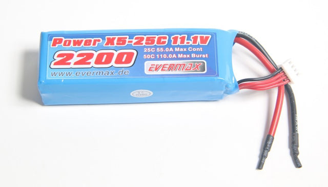 LiPo 11,1 3S 2200mAh 25c / 50C burst