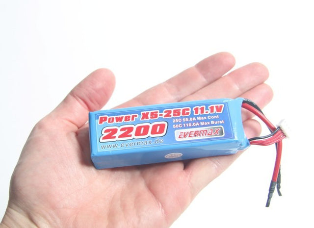 LiPo 11,1 3S 2200mAh 25c / 50C burst