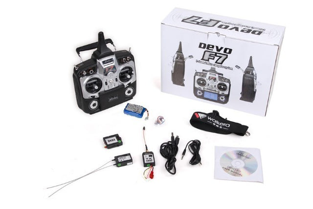 Devo F7 7-kanalers anlæg med indbygget skærm samt FPV og kamera