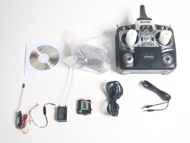 Devo F7 7-kanalers anlæg med indbygget skærm samt FPV og kamera