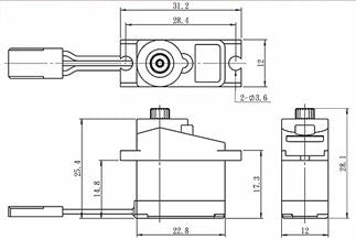 HD-2216HB - præcis digital servo