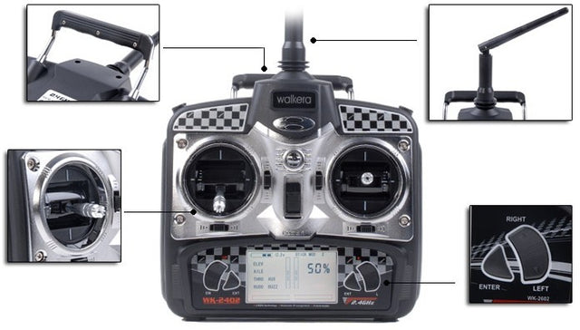 Qalkera HM-CB180D - smart og meget velflyvende begynder-helikopter