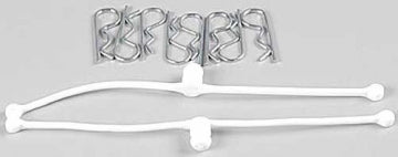 Du-Bro 2246 - Body Klip retainers, White (2)