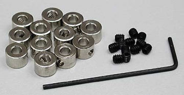 Du-Bro 597 - 1/8 Dura-collars (12pcs)
