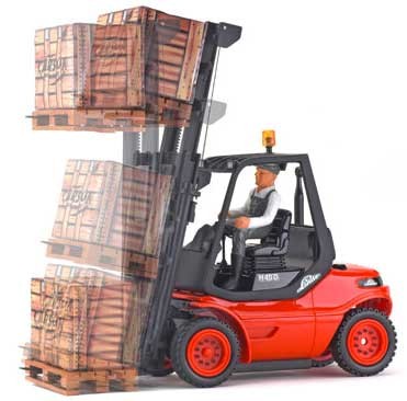Linde gaffeltruck - tro kopi af en Linde H40D. 6 kanaler 2.4Ghz