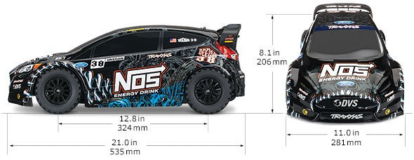 Ford Fiesta ST NOS Deegan 38 Rally 1/10 4WD RTR TQ TRX 74054-6