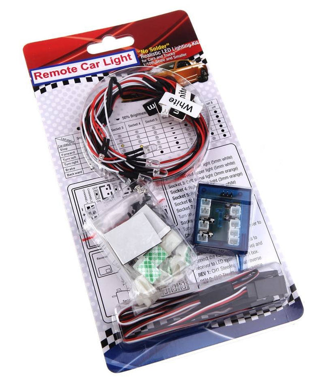 LED lyssæt til fjernstyrede biler
