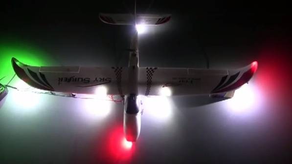 LED lys til fjernstyret fly