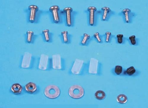 Skruer, møtrik, umbracco-skruer, gummidut - universalsæt