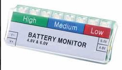 Batterimonitor 4,5V samt 6,0V