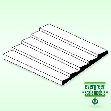 Evergreen 4101 - Clapboard Sheet 1x150x300 2.5 space