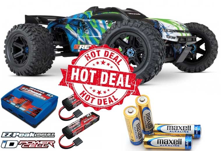 E-revo 2.0 + Lader + batterier Tilbud KOMBO PAKKE