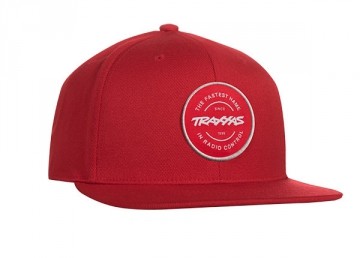 Snap Hat Red Traxxas Circle Patch