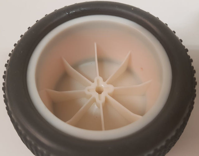 Buggy wheels white 1:10 (2 styk) TILBUD