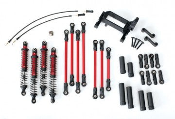 Traxxas 8140R Long Arm Lift Kit Red Complete TRX-4