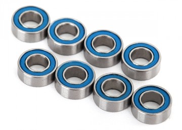 Traxxas 7019R Ball bearings, blue rubber sealed (4x8x3mm) (8)