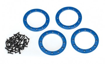 Traxxas 8168X Beadlock Rings 2.2" Alu Blue (4)