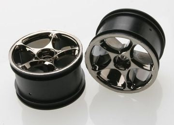 Traxxas 2472A Wheels Tracer Black Chrome 2.2" Rear (2)