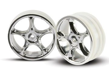 Traxxas 2473 Wheels Tracers Chrome 2.2" 2WD Front (2)