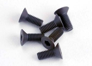 Traxxas 2550 Screws M3x8mm Countersunk Hex Socket (6)