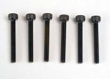 Traxxas 2556 Screws M3x23mm Cap-head Hex Socket (6)