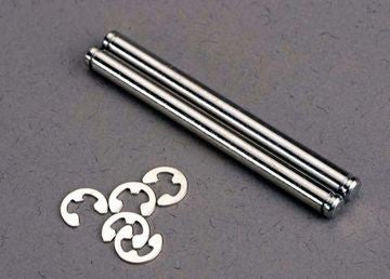 Traxxas 2638 Suspension pins, 39mm hard chrome (2)/ E-clips (4)