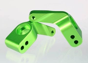 Traxxas 3652G Stub Axle Carriers Aluminium Green (2)