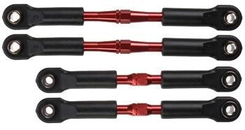 Traxxas 3741X Turnbuckle Camber Link Set Aluminium Red