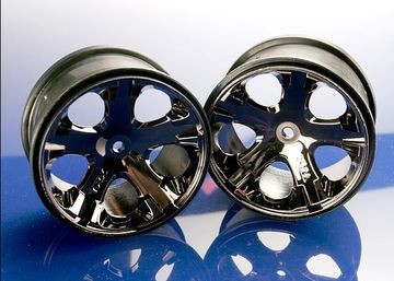 Traxxas 3772A Wheels All-Star Black Chrome 2.8" (2)