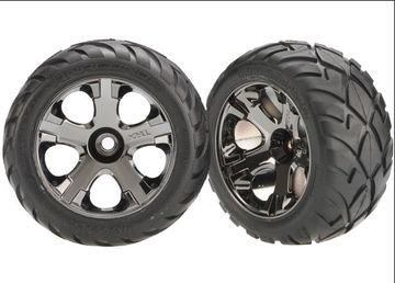 Traxxas 3777A Tires & Wheels Anaconda/All-Star 2.8" (Nitro Front) (2)