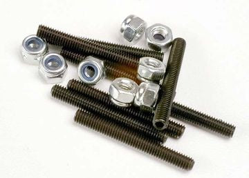 Traxxas 3962 Set Screws M3x25mm (8) Lock Nut 3mm (8)
