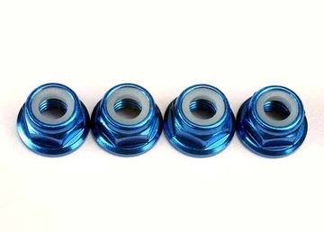 Traxxas 4147X Locking Nut M5 Blue Aluminium (4)