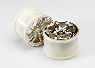 Traxxas 5172R Wheels Split-Spoke Chrome (17mm) 3,8" (2)*