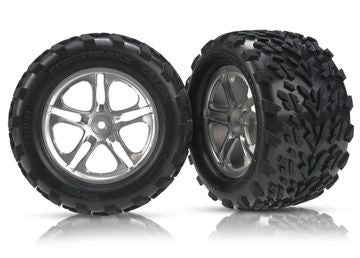Traxxas 5174A Tires & Wheels Talon/SS Satin (14mm) 3.8" (2)