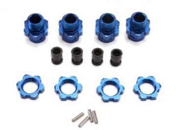 Traxxas 5853X Wheel Hubs Splined Set Long & Short Complete (2+2)