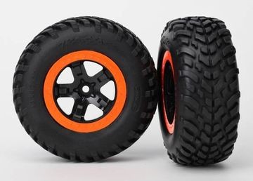 Traxxas 5863 Tires & Wheels SCT/SCT 4WD/2WD Rear TSM (2)